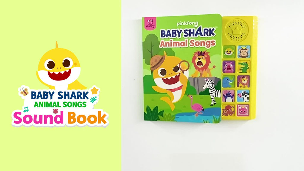 Pinkfong Baby Shark Animal Songs 10-Button Sound Book for Toddlers - Interactive Nursery Rhymes Learning Book, 9 Songs with Music, Educational Toy Gift for Kids Ages 1-3
