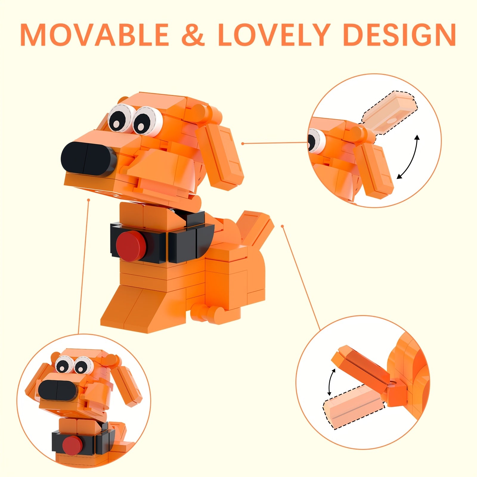 Bird and Dog House Building Block Set for Kids, ABS Brick Mini Architecture Model Kit, Creative STEM Construction Toy Ages 6+, Cute Desktop Decoration, Easter Birthday Christmas Gift for Boys Girls
