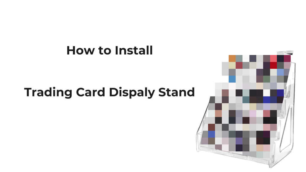 Trading Card Display Stand 5-Tier Vertical for PSA BGS SGC Graded Slabs – Tabletop Baseball Basketball Sports Card Rack Snap-On Assembly, Collector Gift