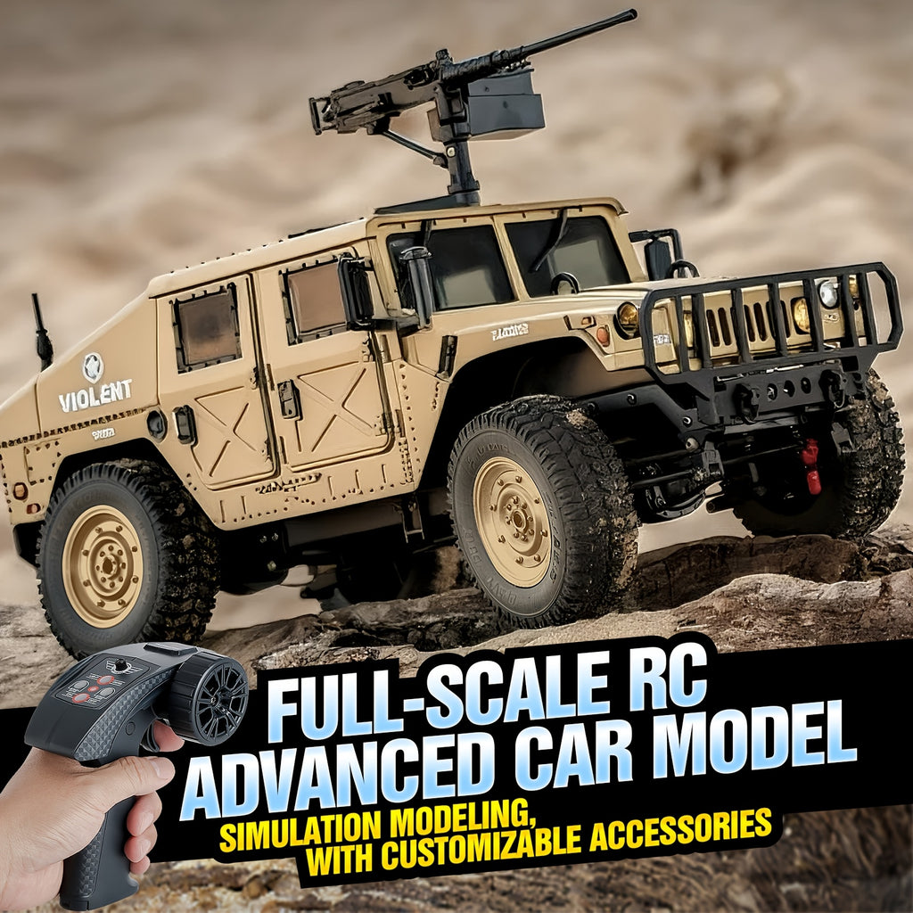 RC Off-Road Crawler Truck C8835 Full Scale Adult Remote Control Car Climbing Variable Speed Belt Simulation LED Lights Multiple Modes Hobby Gift for Men
