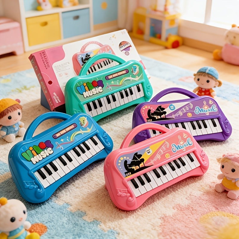 Kids Piano Keyboard Toy 13 Keys Portable Electronic Music Instrument for Toddlers Boys Girls Birthday Christmas Gift Educational STEM Toy