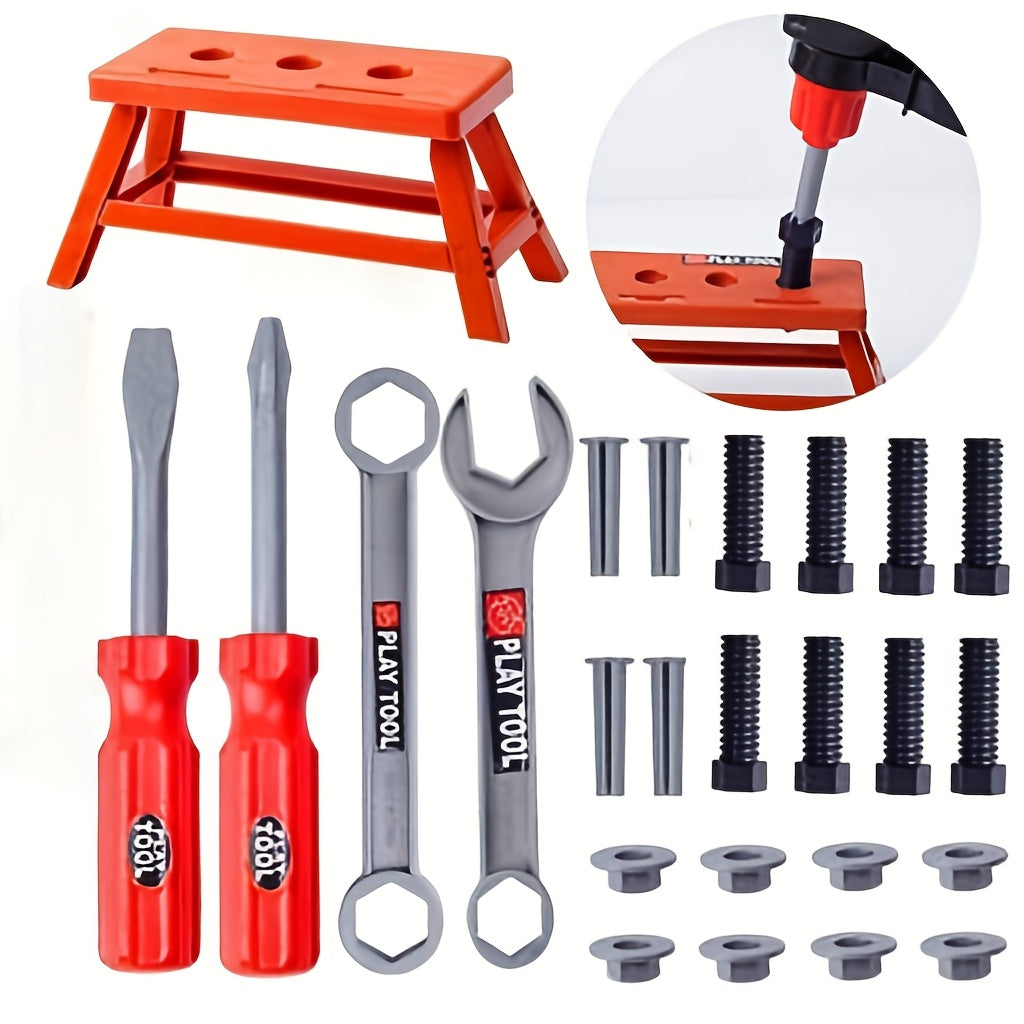 Kids Tool Set 38-Piece, Pretend Play Construction Toy for Toddlers, Educational Building Kit, Birthday & Christmas Gift for Boys Girls Ages 3+