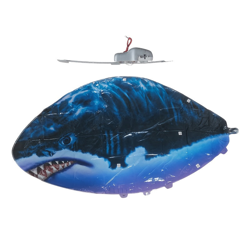 RC Inflatable Flying Shark Balloon Toy – Remote Control Air Swimmer, Indoor Flying Fish, Fun Birthday Party Gift for Kids & Adults