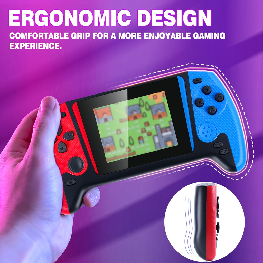 Handheld Game Console 3.5-Inch Screen Classic Mini Retro Gaming System – Single & Dual Player, Built-In Games, Portable Arcade Gift for Kids Boys Girls Adults