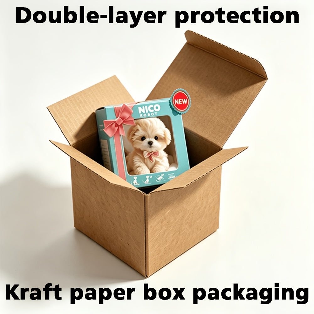 Interactive Robot Dog Toy with Walking, Barking & Expression Eyes – Button Control Simulation Biomimetic Pet Toy, Cute Animal Gift for Kids Birthday Party