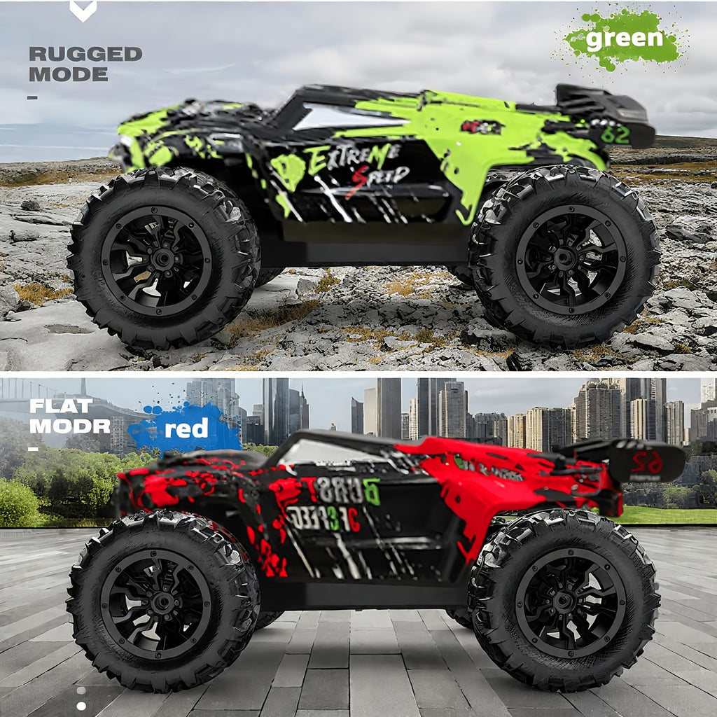 LED RC Off-Road Car for Kids - American Style Remote Control Car with Lights, Outdoor Off-Road Racing Toy for Boys, Birthday & Christmas Gift
