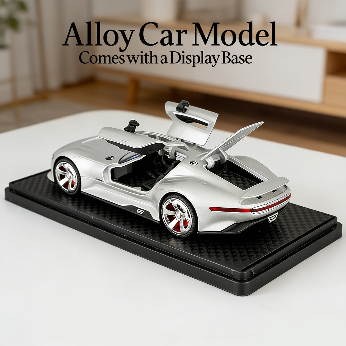 Die-Cast Mercedes-Benz GT Supercar Model Gull-Wing Doors Zinc Alloy 1:32 Scale Collectible Car Display Gift