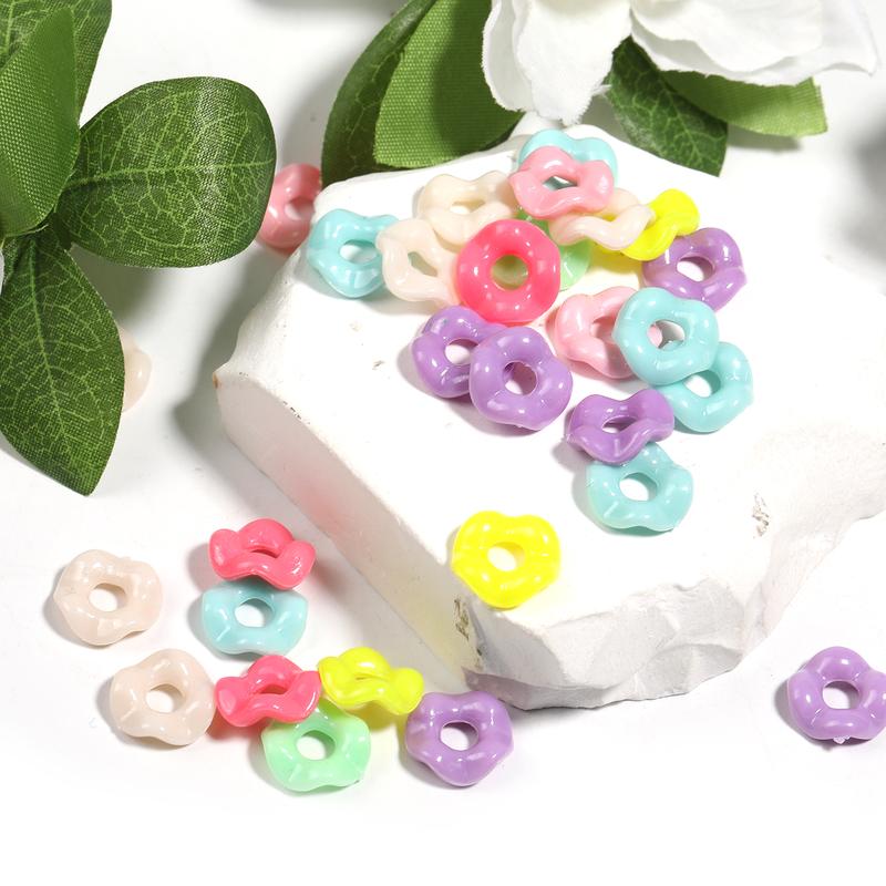 Acrylic Spacer Beads for Jewelry Making, B118 Wavy Rings and Decorative Beading Supplies for DIY Bracelets, Necklaces and Handmade Accessory Gifts