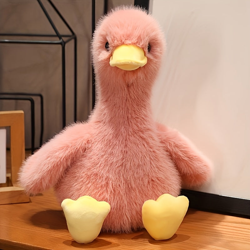 Duck Plush Stuffed Animal Toy 13 Inch – Super Soft Cartoon Duck Stuffed Animal in Yellow Pink White Black, Perfect Birthday Christmas Halloween Gift for Kids Toddlers Girls Boys