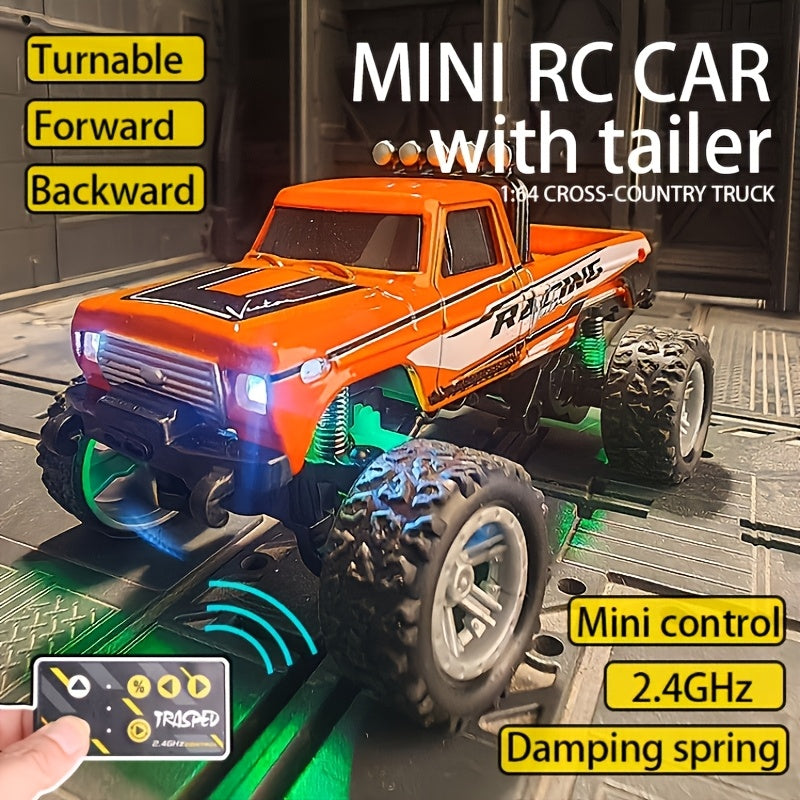 Alloy RC Off-Road Car with Shock-Absorbing Chassis & Rubber Tires – Remote Control Rugged 4WD Truck for Boys Kids Indoor Outdoor Christmas Gift