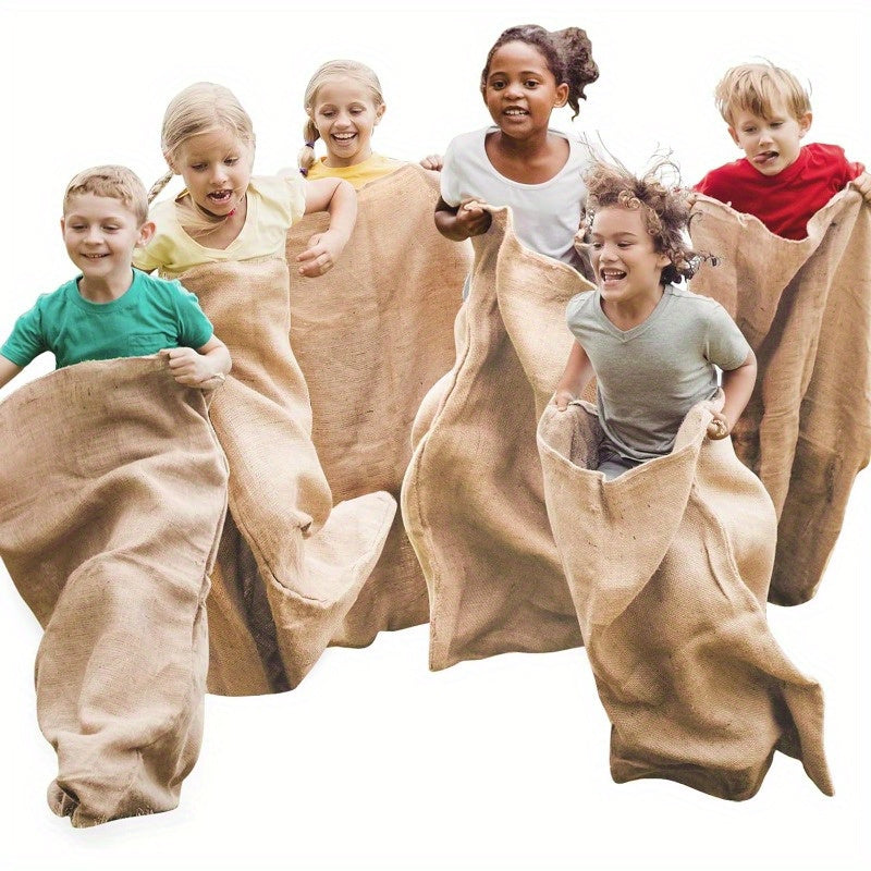 Potato Sack Race Bags 6 Pack 39x25 Inch Heavy Duty Nylon Outdoor Party Game Easter Egg Hunt Family Reunion Backyard Field Day - Kids Adults All Ages