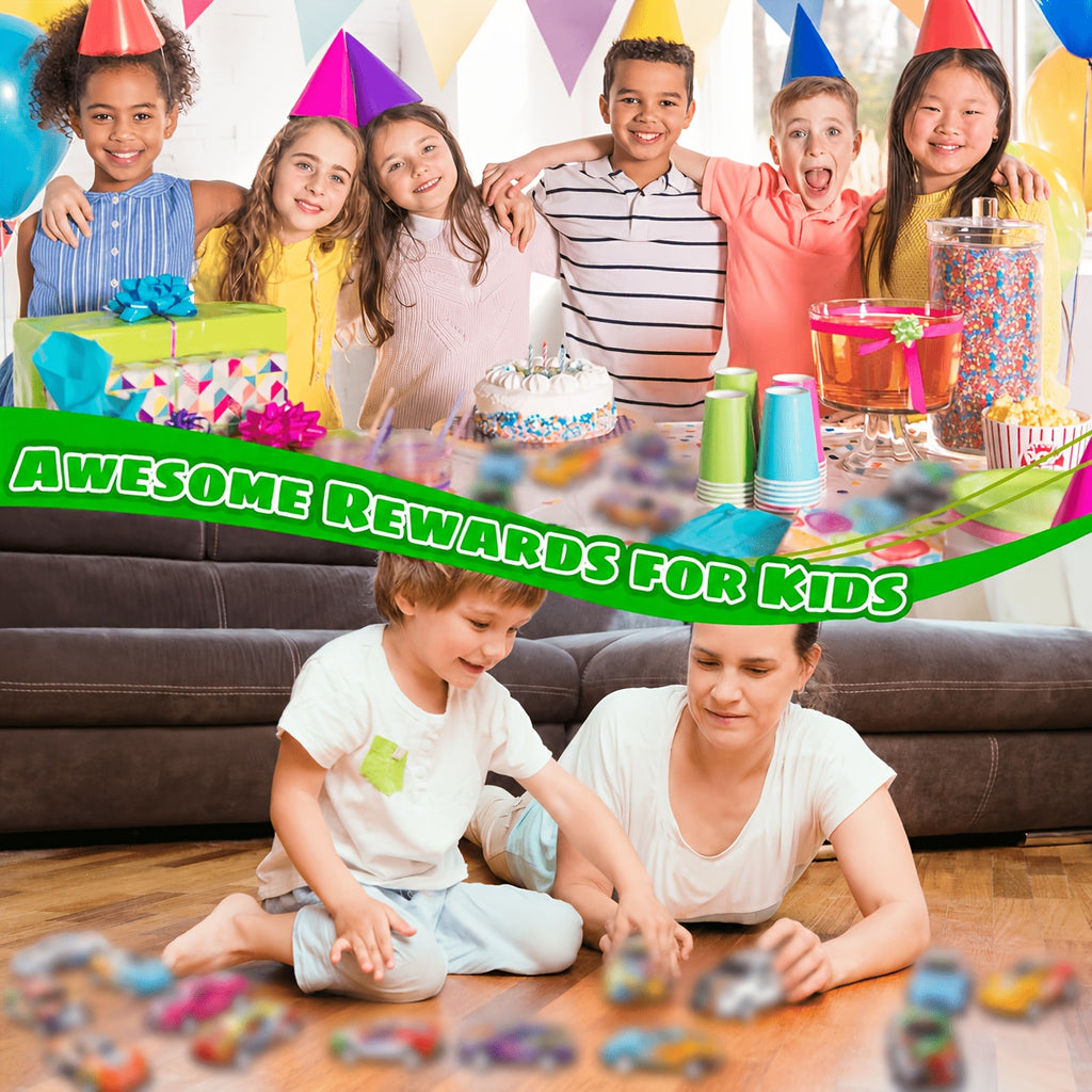 Pull Back Cars Bulk 72pcs Mini Race Cars for Kids - Party Favors Classroom Prizes Goodies Bag Fillers Easter Basket Stuffers Birthday Gifts Ages 3+