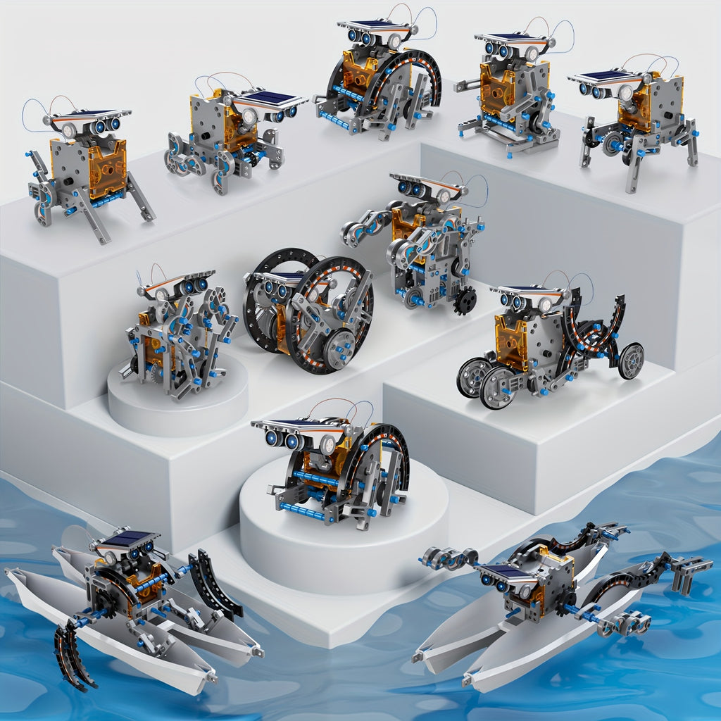 12-in-1 Solar Robot Kit for Kids – STEM Building Science Experiment Toy Educational Gift for Boys & Girls Ages 8-13