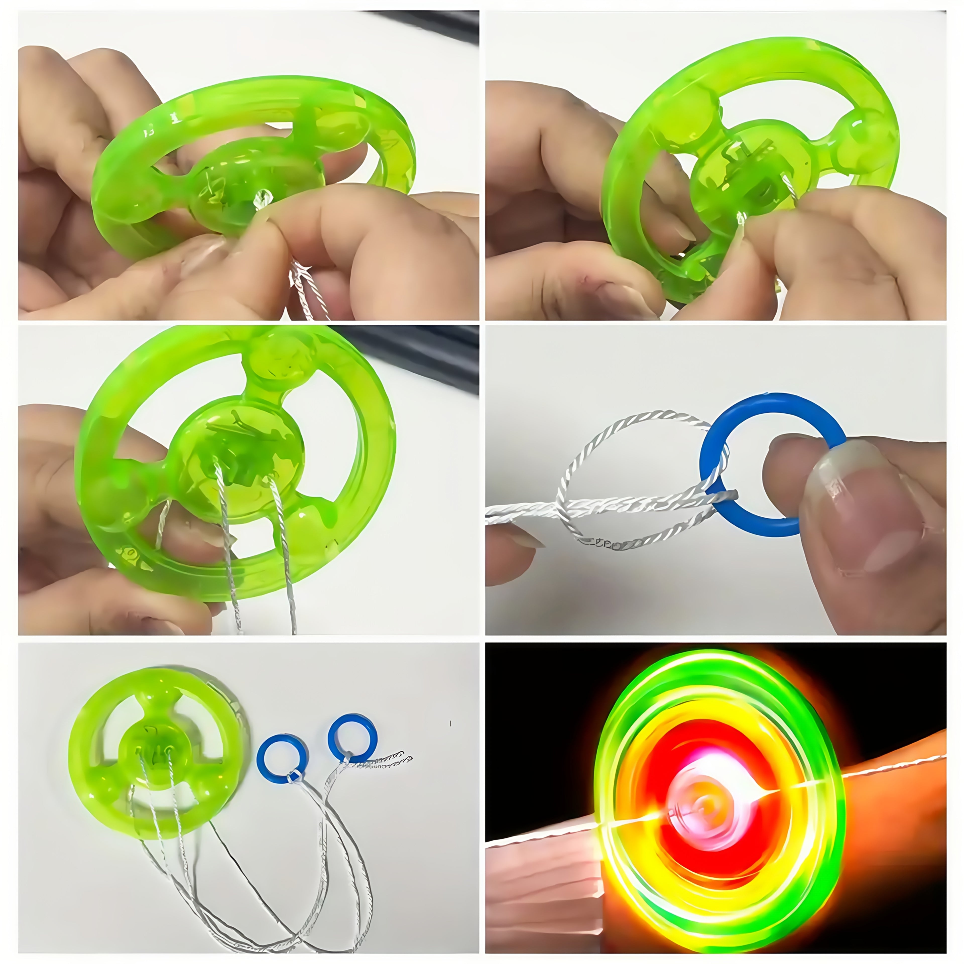 Light Up Flywheel Spinner Toys 30 Pack – Glow in the Dark Pull Cord Flashing Flywheel Bulk Party Favors for Kids, Goodie Bag Stuffers, Christmas Halloween Birthday Gifts