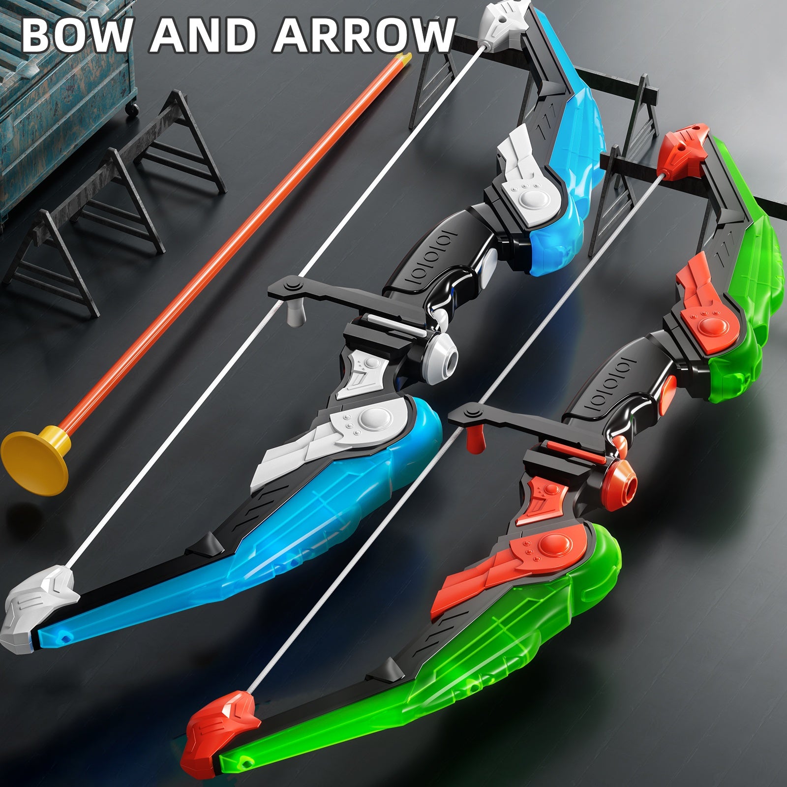 Bow and Arrow Set for Kids Ages 3+ – 10 Suction Cup Arrows, Quiver & Standing Target, Battery Free Outdoor Archery Toy – Birthday Christmas Easter Gift for Boys & Girls