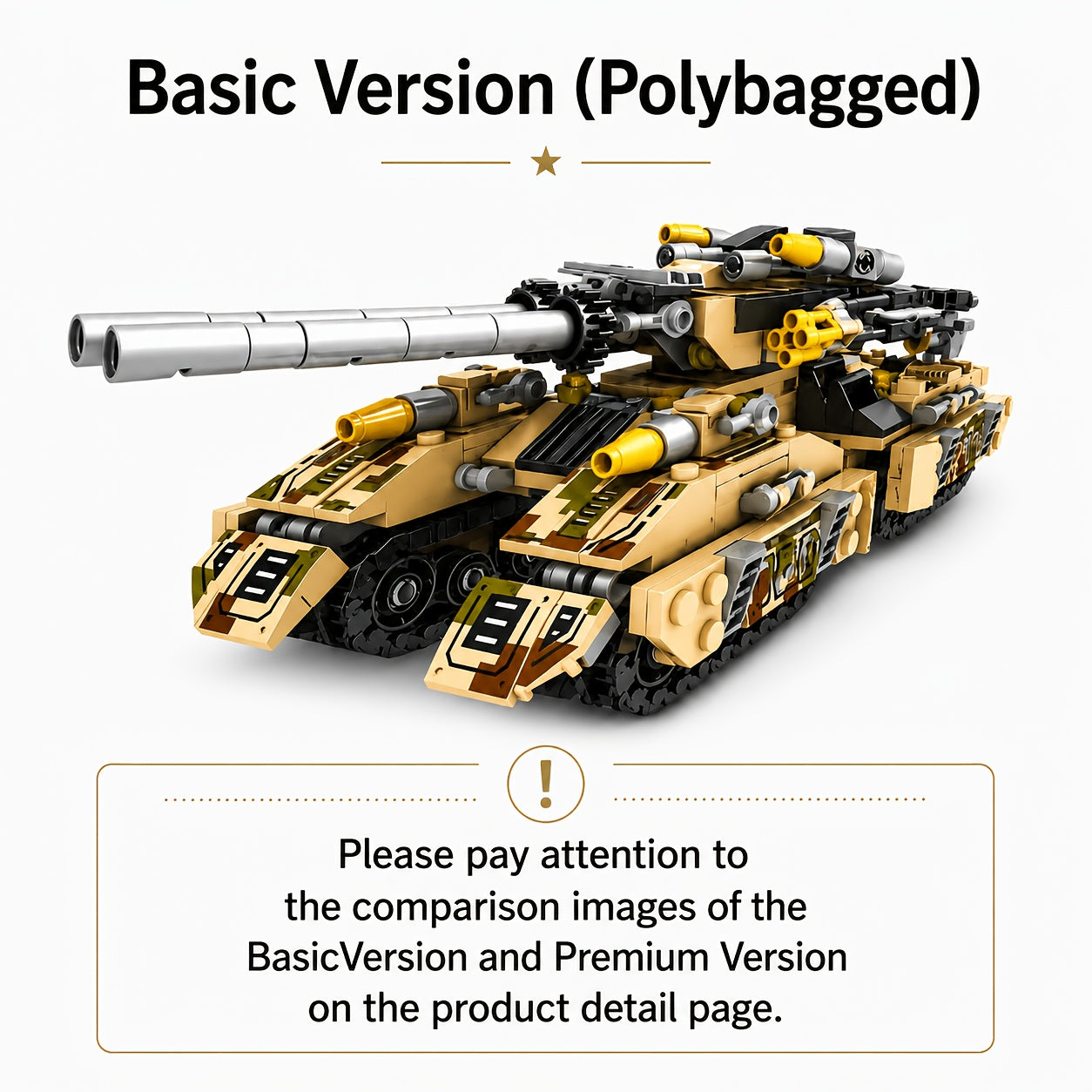 Snow Tank Building Blocks Set 1628pcs 8-in-1 Military Armored Vehicle Model Kit for Adults Teens Ages 14 Plus - Christmas Birthday Gift