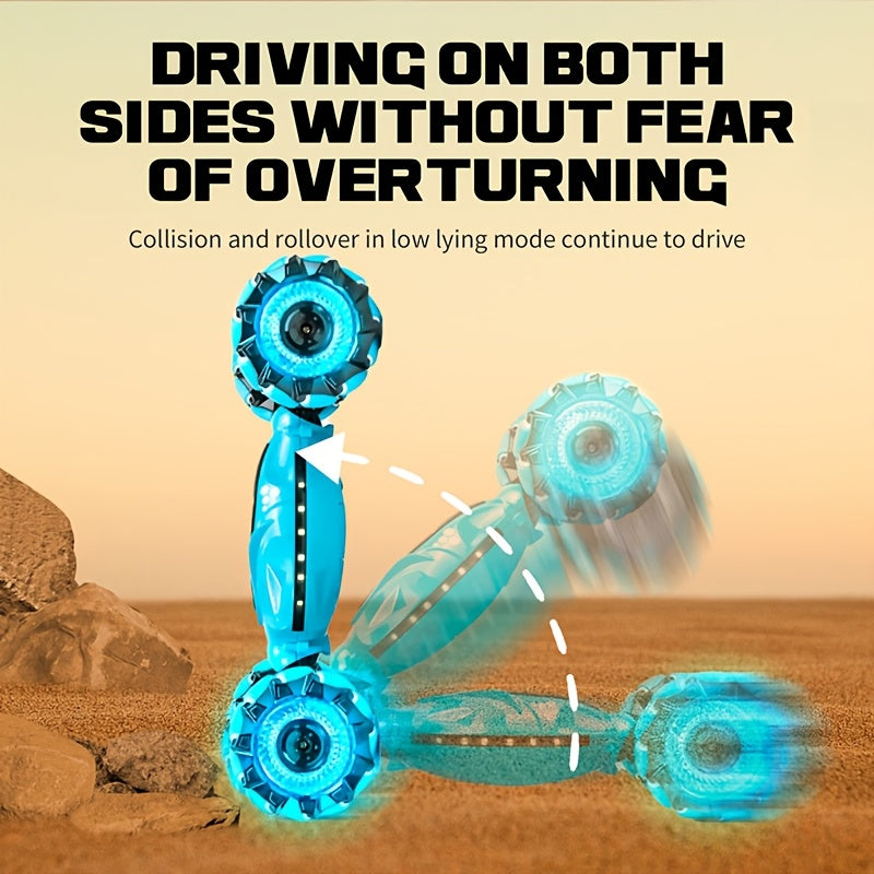 Gesture Sensing RC Stunt Car Transforms Car to Robot 4WD Obstacle Avoidance Self-Balancing Off-Road Remote Control Toy Birthday Christmas Gift Boys Kids