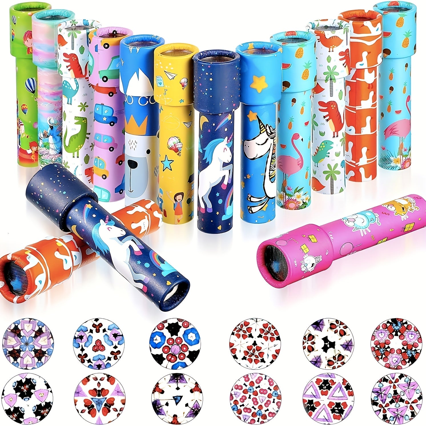 Classic Kaleidoscopes 18pcs Party Favors - Vintage Educational Toys for Kids Birthday Goodie Bag Fillers Classroom Prizes Stocking Stuffers Carnival Gifts