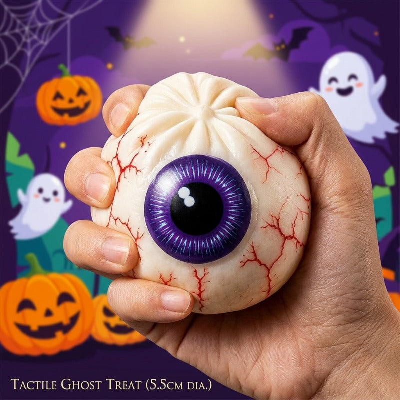 Halloween Squishy Slow Rise Toy Set 10pcs – Spooky Themed Buns & Steamer Bases Sensory Squeeze Toys – Bulk Halloween Party Favors for Goodie Bags, Classroom & Office