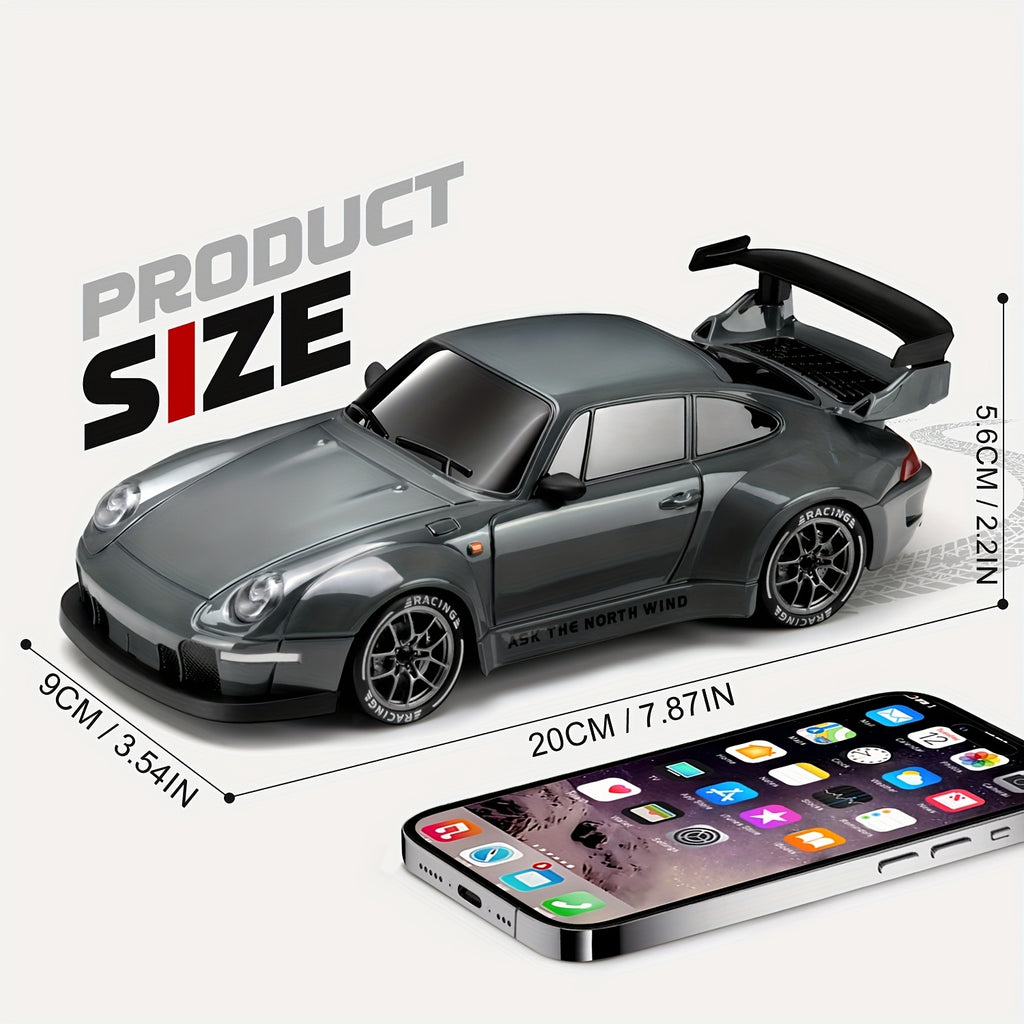 RC Drift Car 1:24 Scale High Speed Remote Control Drift Racing Car S814 Rechargeable Kids Boys Ages 8+ Birthday Christmas Gift Grey Light Purple