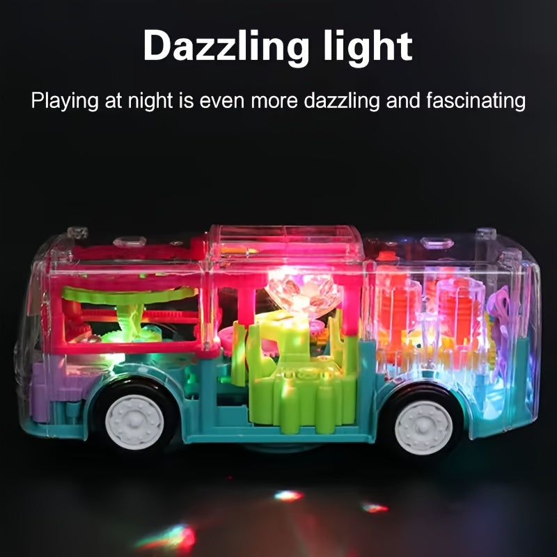 Electric School Bus Toy for Kids - Interactive Light & Music Moving Toy, Educational Baby Toy for Boys Girls, Easter Valentine Classroom Gift, Random Color