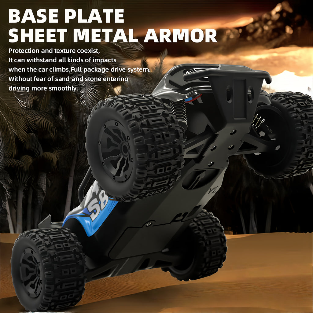 1:18 Scale RC Car 25MPH Dual Motor Off-Road Remote Control Car with Dual Color Sturdy Shell – High-Speed Racing Track Car for Boys Kids Halloween Christmas Gift