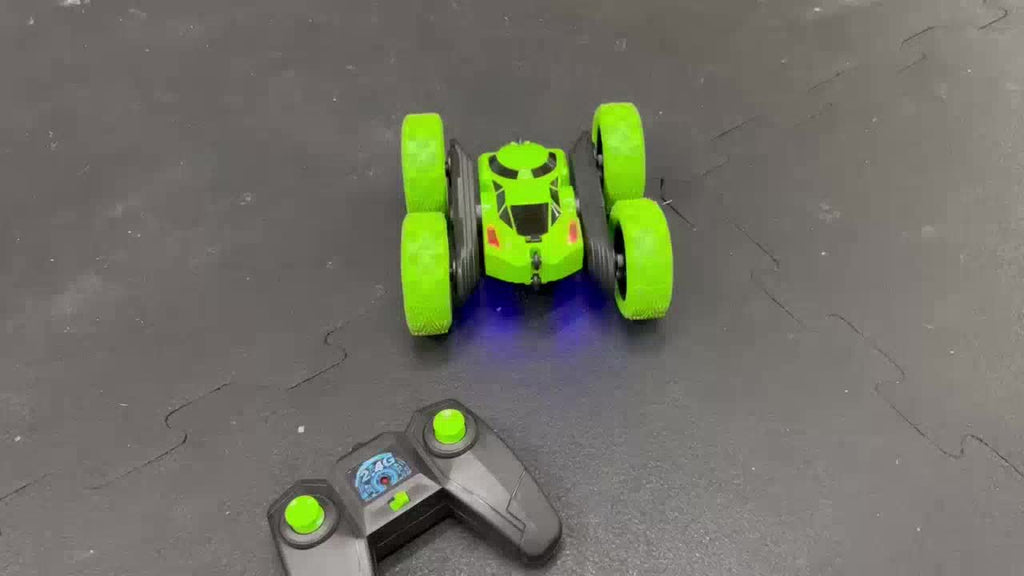 RC Stunt Car Double Sided 360 Flip 4WD Remote Control Car 2.4GHz LED Headlights 1400mAh Rechargeable Battery All Terrain Kids Boys Ages 6+ Birthday Christmas Gift