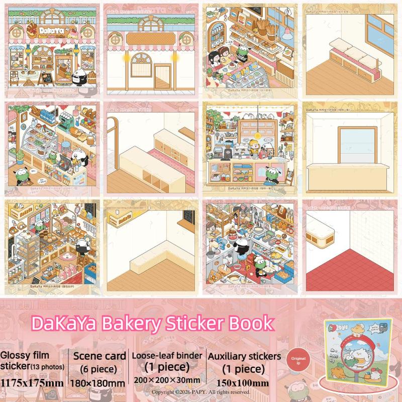 DIY Miniature Scene Box Sticker Kit, Colorful 3D House and Room Crafts with Cute, Bakery and Horror Theme Options for Creative Hobby Gifts
