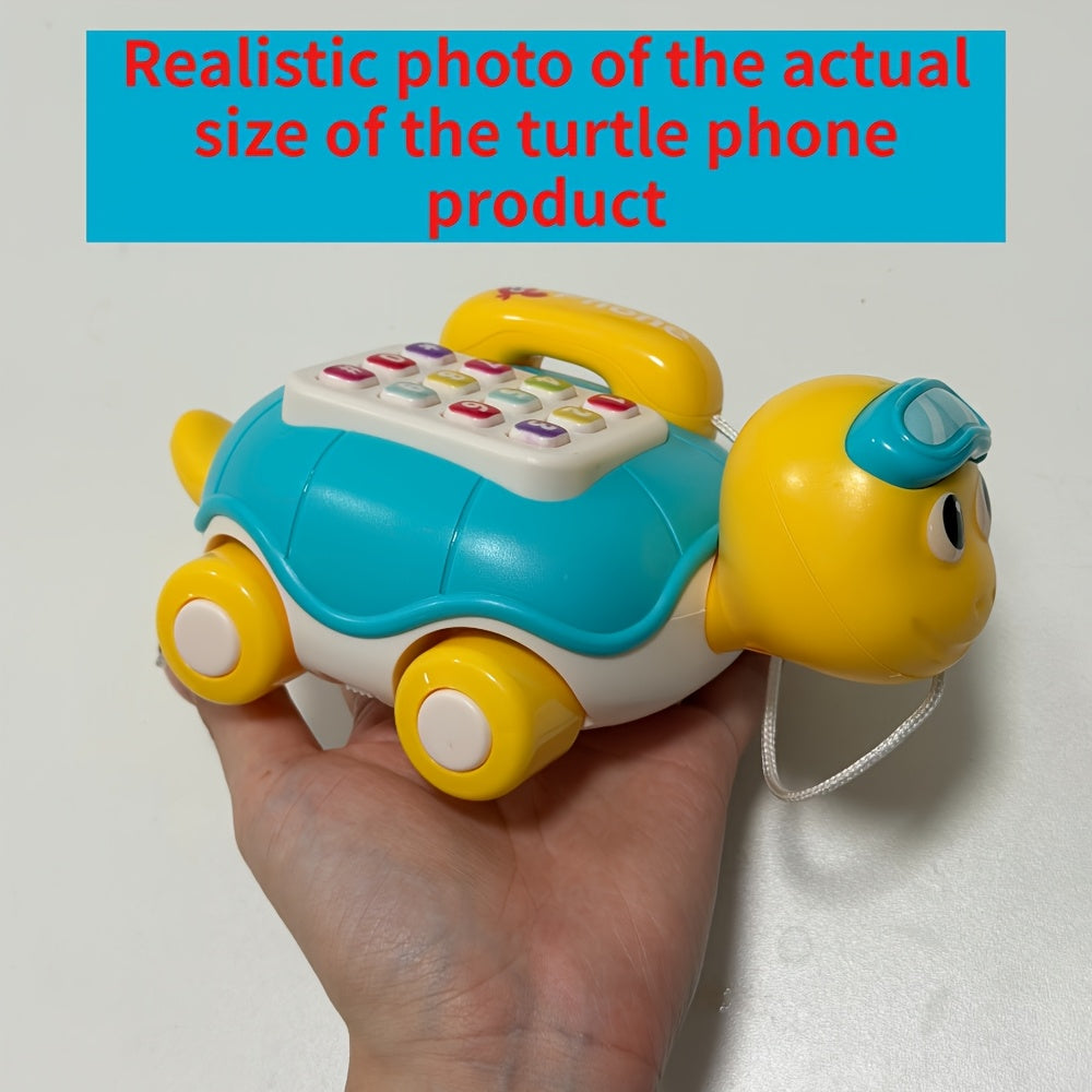 Baby Learning Tortoise Phone Toy – Interactive Musical Turtle Toy with Buttons & Sound Effects, Educational Infant Toy for Fine Motor Skills Boys Girls 6-18 Months