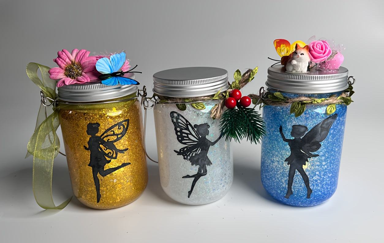 DIY Fairy Lantern Craft Kit with Color-Changing Remote Control Mason Jar Night Light – Arts & Crafts for Girls Ages 6+, Birthday Halloween Christmas Gift & Party Activity