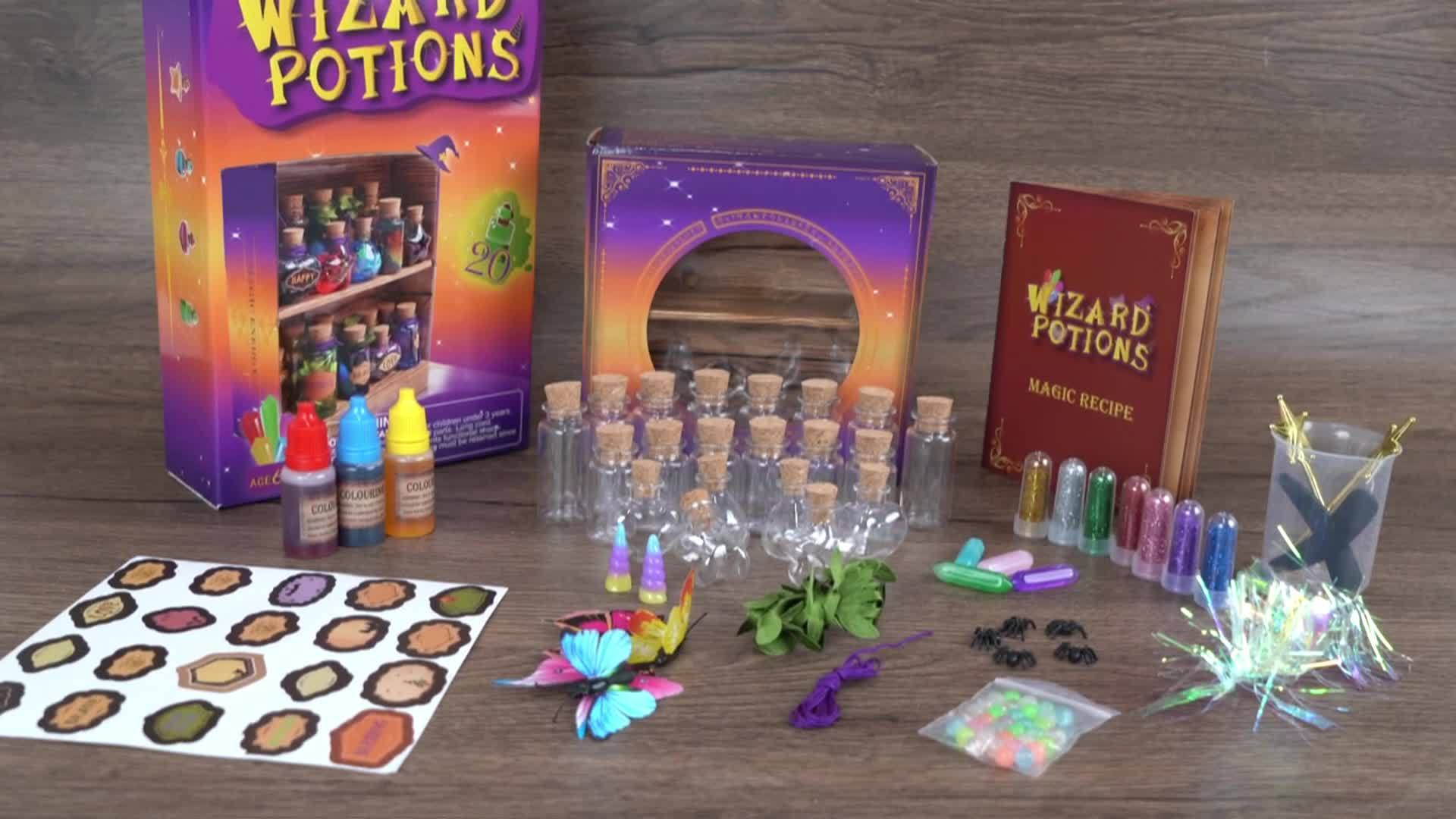 DIY Magic Potion Craft Kit for Kids – Wizard Potion Bottle Making Set – Fantasy Arts & Crafts for Boys & Girls Ages 6+ – Halloween Party Activity – Christmas & Birthday Gift