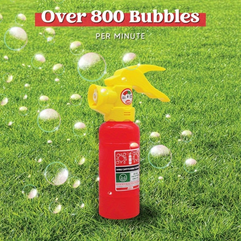 Halloween Fire Extinguisher Bubble Machine – 1000+ Bubbles with 7.78oz Solution, Automatic Bubble Blower for Kids Indoor Outdoor Halloween Birthday Party