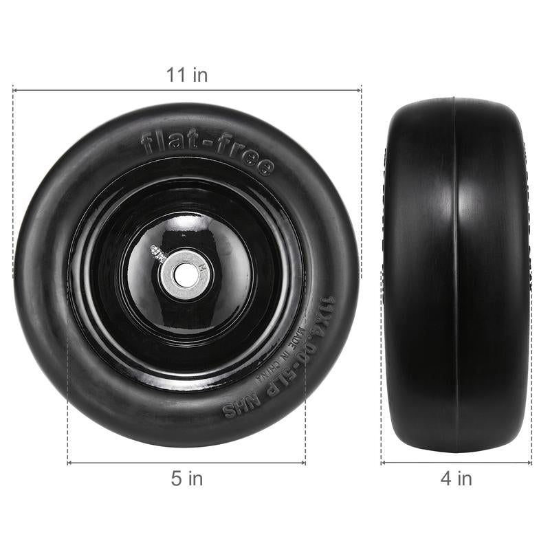 Lawn Mower Replacement Tires by VEVOR, Solid Flat-Free and Pneumatic Options with Center or Offset Hubs for Lawn Tractor Wheel Maintenance