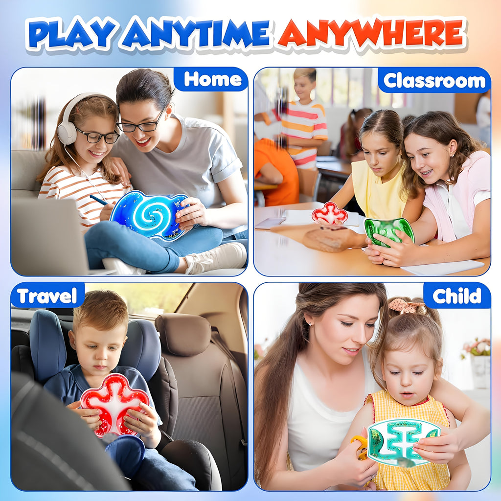 Sensory Squeeze Fidget Toys for Kids 8pcs Combination Pack – Stress Relief Tactile Sensory Play Set for Classroom, Home & Travel, Birthday Easter Holiday Gift Ages 3+
