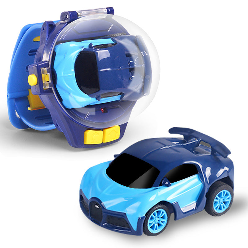 Wearable RC Car Watch Remote Control Mini Electric Metal Racing Car Wrist Watch Controller Kids Boys Girls Christmas Halloween Birthday Gift Cool Gadget Toy
