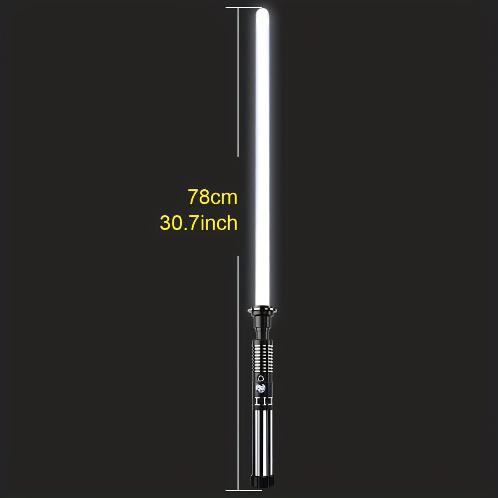RGB LED Light Up Saber Sword 16 Colors Sound Effects Metal Handle Cosplay Toy Kids Adults Gift Halloween Christmas