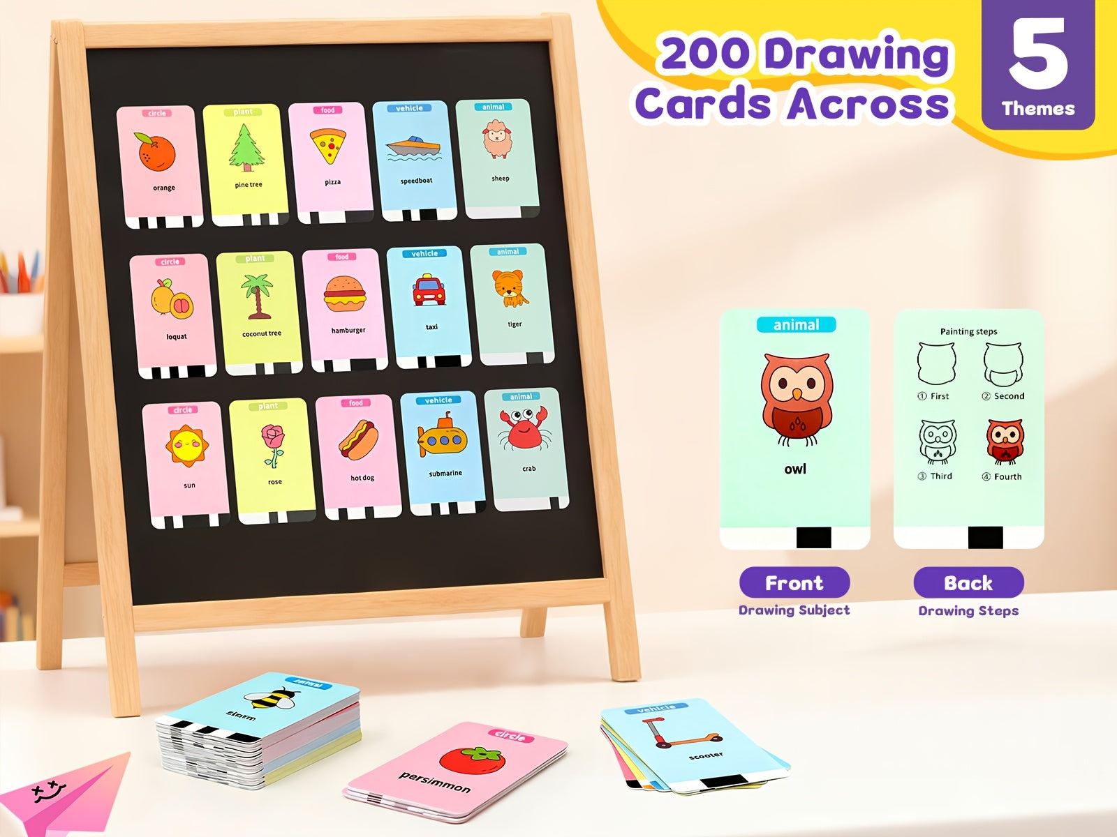 Drawing Robot for Kids with 200 Learning Cards & 12 Color Pens – Penguin Art Robot Toy, Interactive STEM Educational Drawing Toy for Boys Girls Ages 3+, USB Charging