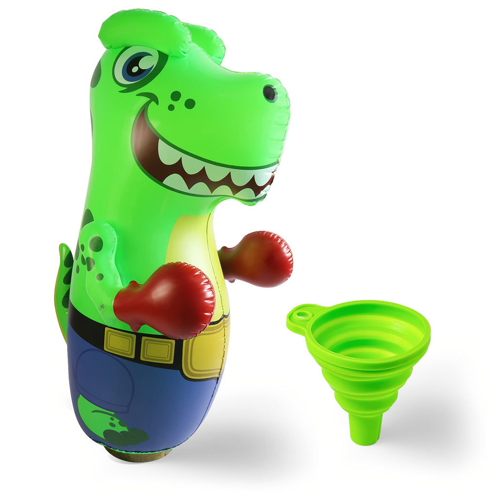 Inflatable Dinosaur Punching Bag for Kids 47 Inch T-Rex Bop Bag Bounce Back Bopper Indoor Outdoor Active Play for Boys Girls Ages 3 Plus - Birthday Gift