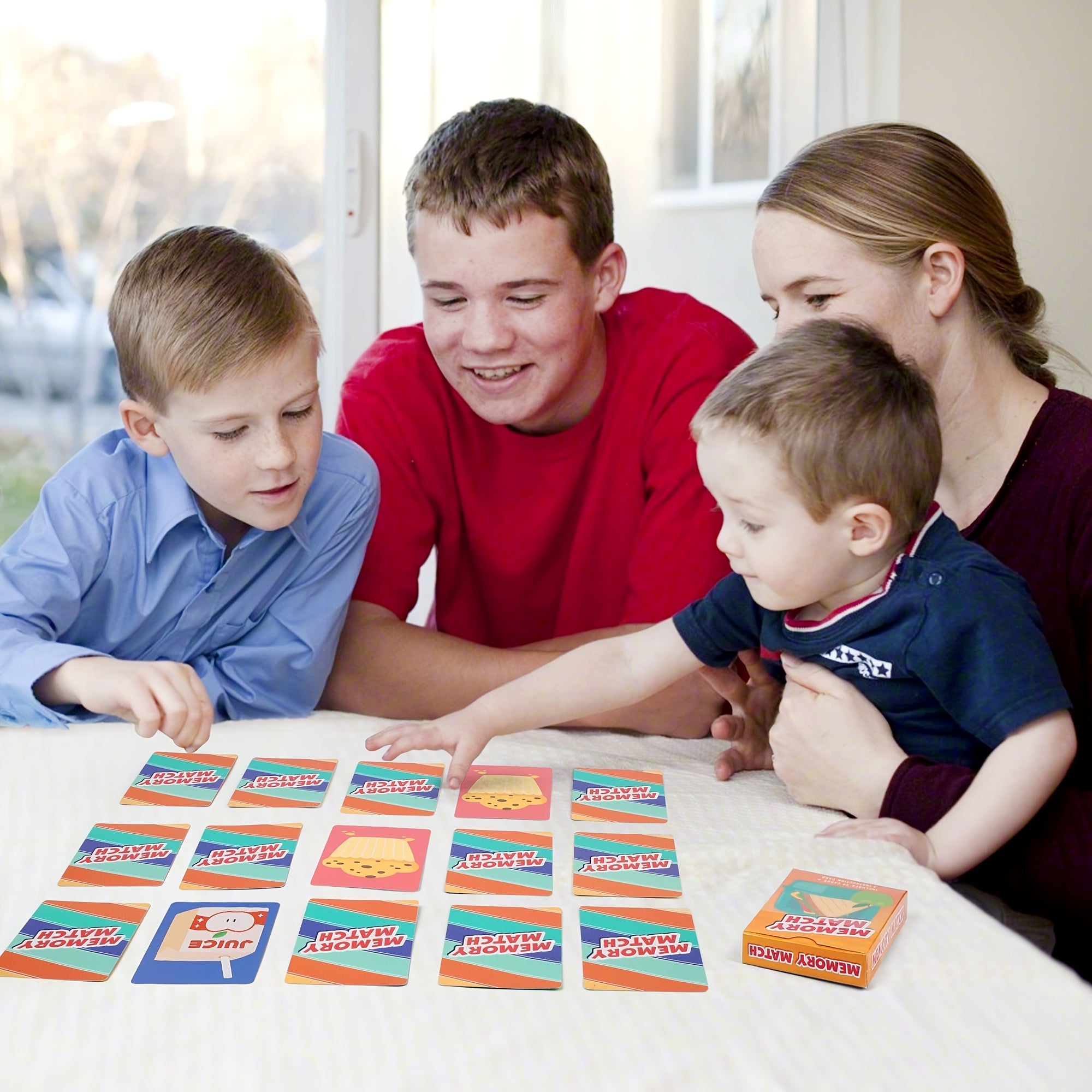 6-in-1 Kids Card Games Set Go Fish Old Maid Crazy Eights Memory Match Slap Jack Animal Cards 6 Decks Family Game Night Ages 4+ Birthday Gift