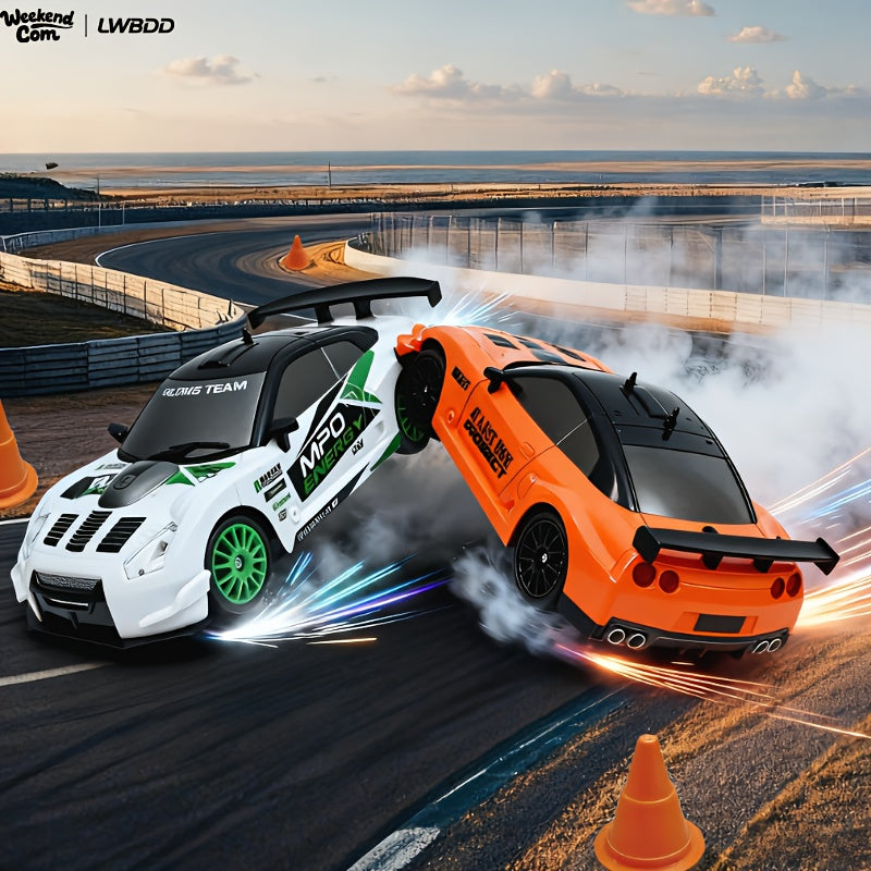 RC Drift Car 1:24 Scale 4WD High-Speed Remote Control Drifting Race Car Toy, Birthday Christmas Gift for Boys Girls Adults Kids