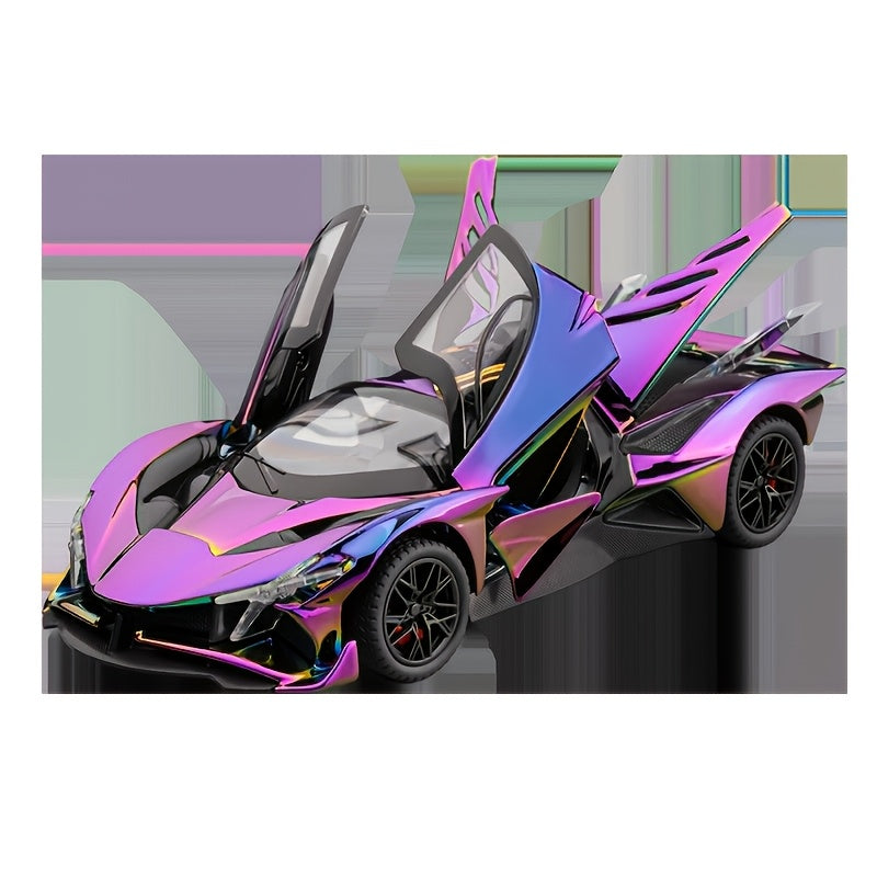 1:24 Scale Lamborghini Die-Cast Model Car Zinc Alloy Collectible Supercar Exhibition Grade Desktop Ornament Gift for Car Lovers Men Teens Ages 14+ Christmas