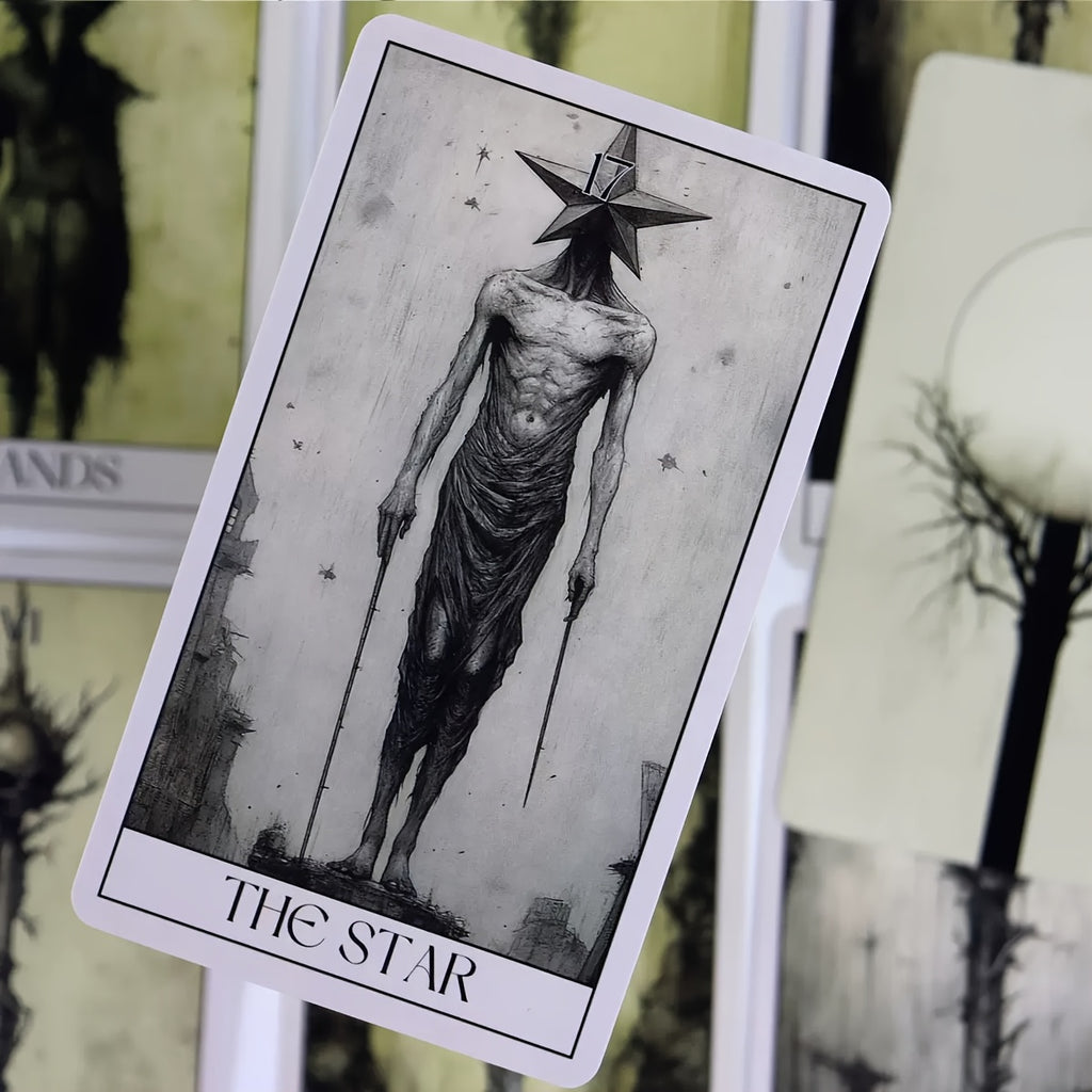 Mystical Horror Tarot Cards Deck 78-Card Gothic Set – Divination Power Exploration & Heart Insight – Beginner & Expert Tarot Gift – Halloween, Christmas & White Elephant Gift