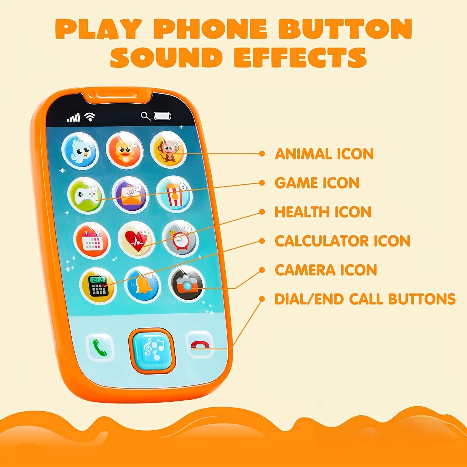 Baby Smartphone and Remote Control Toy Set with Music Sound Effects Learning Toy for Infants Toddlers Boys Girls Easter Basket Stuffer Christmas Birthday Gift