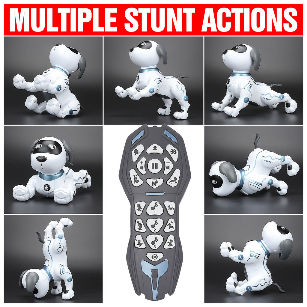 RC Robot Dog for Kids Interactive Remote Control Smart Dog Toy that Sings Dances & Programs Stunt Robo Dog – Birthday Christmas New Year Gift for Children Ages 3-8