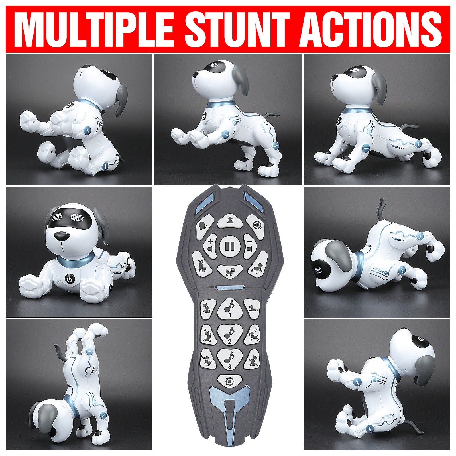 RC Robot Dog for Kids Interactive Remote Control Smart Dog Toy that Sings Dances & Programs Stunt Robo Dog – Birthday Christmas New Year Gift for Children Ages 3-8