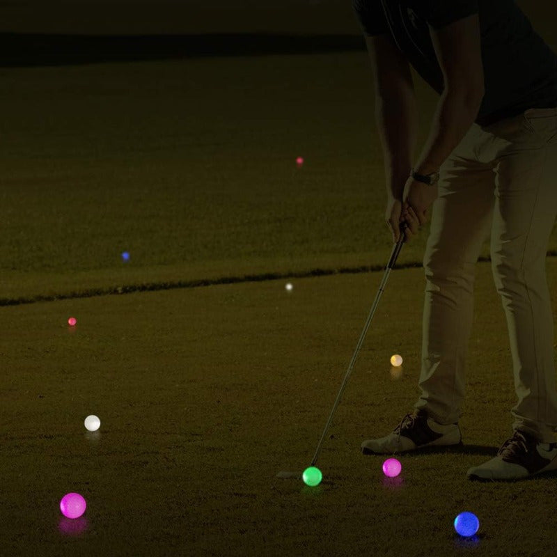 Glow in the Dark Golf Balls LED, Ultra-Bright 3-LED Core Night Golf Balls with 8-Minute Reset Timer & Mesh Bag, 342-Dimple Pattern for Men Women Teens Beginners, Birthday Christmas Father's Day Golf Gift