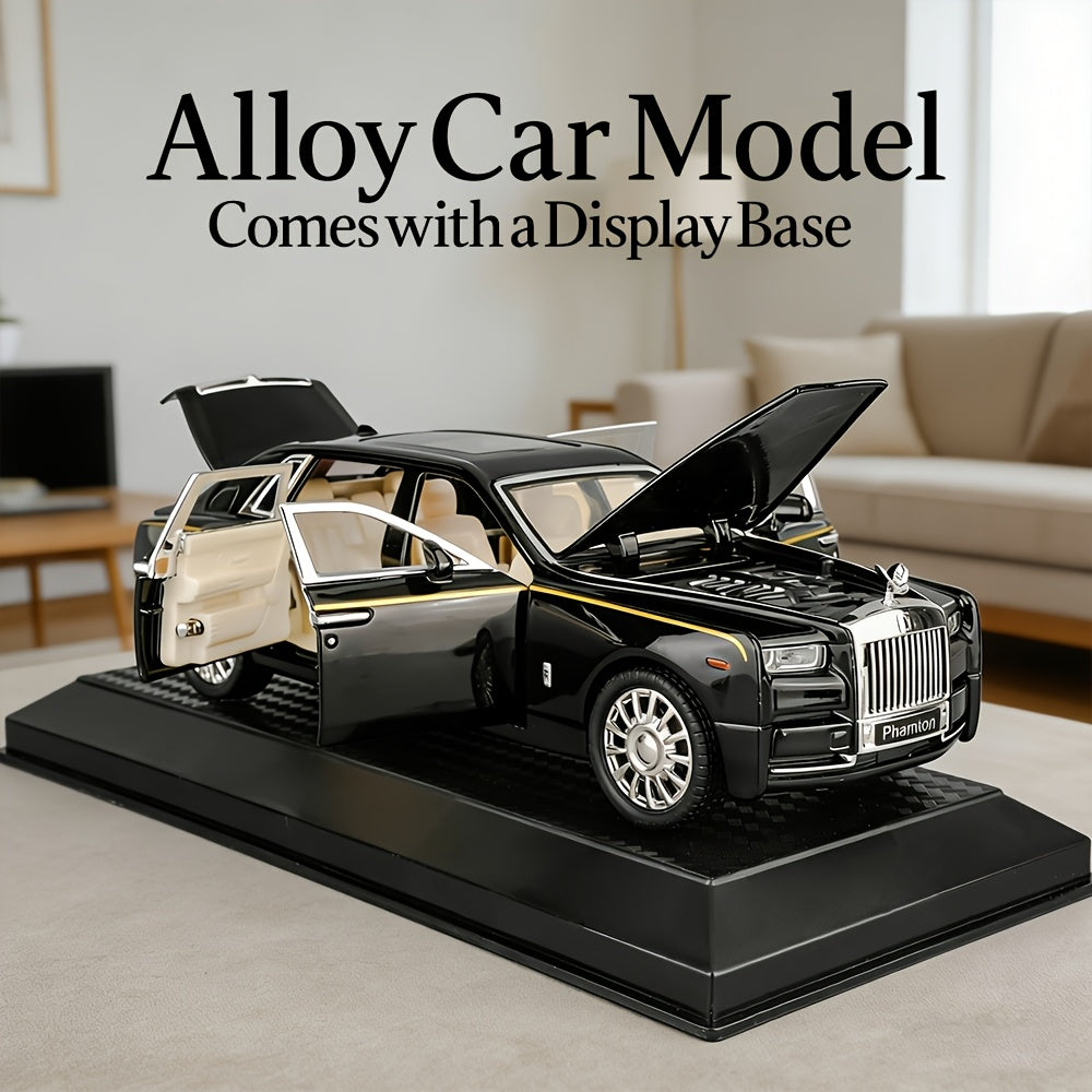 Openable Doors Zinc Alloy Die-Cast Car Model with Display Base – Highly Detailed Static Collectible Decoration, Perfect Gift for Car Enthusiasts, Birthdays & Christmas