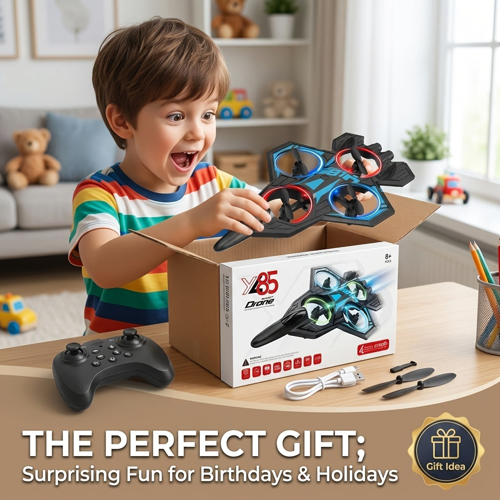 RC Drone for Beginners Kids Adults Height Adjusting Optical Flow Hovering One Click Flip Collision Proof Indoor Outdoor Remote Control Quadcopter Gift