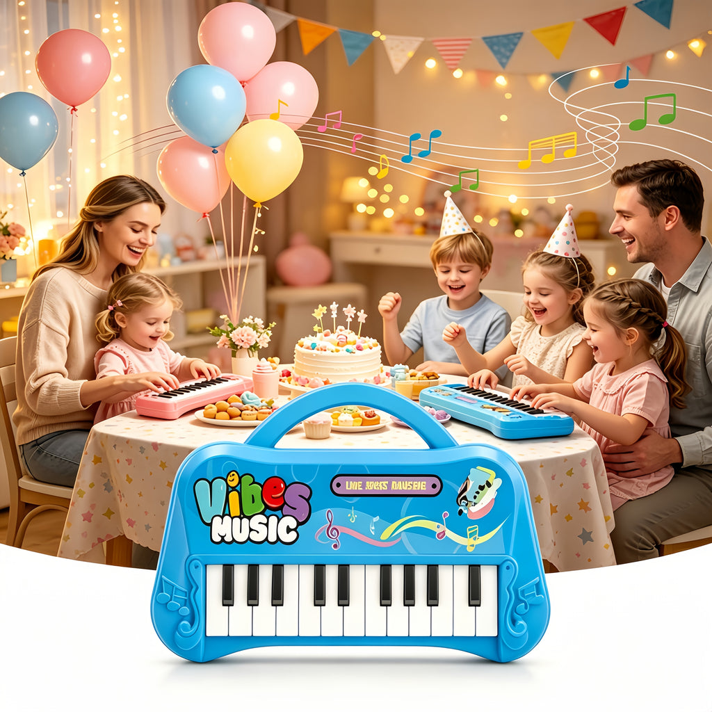 Kids Piano Keyboard Toy 13 Keys Portable Electronic Music Instrument for Toddlers Boys Girls Birthday Christmas Gift Educational STEM Toy