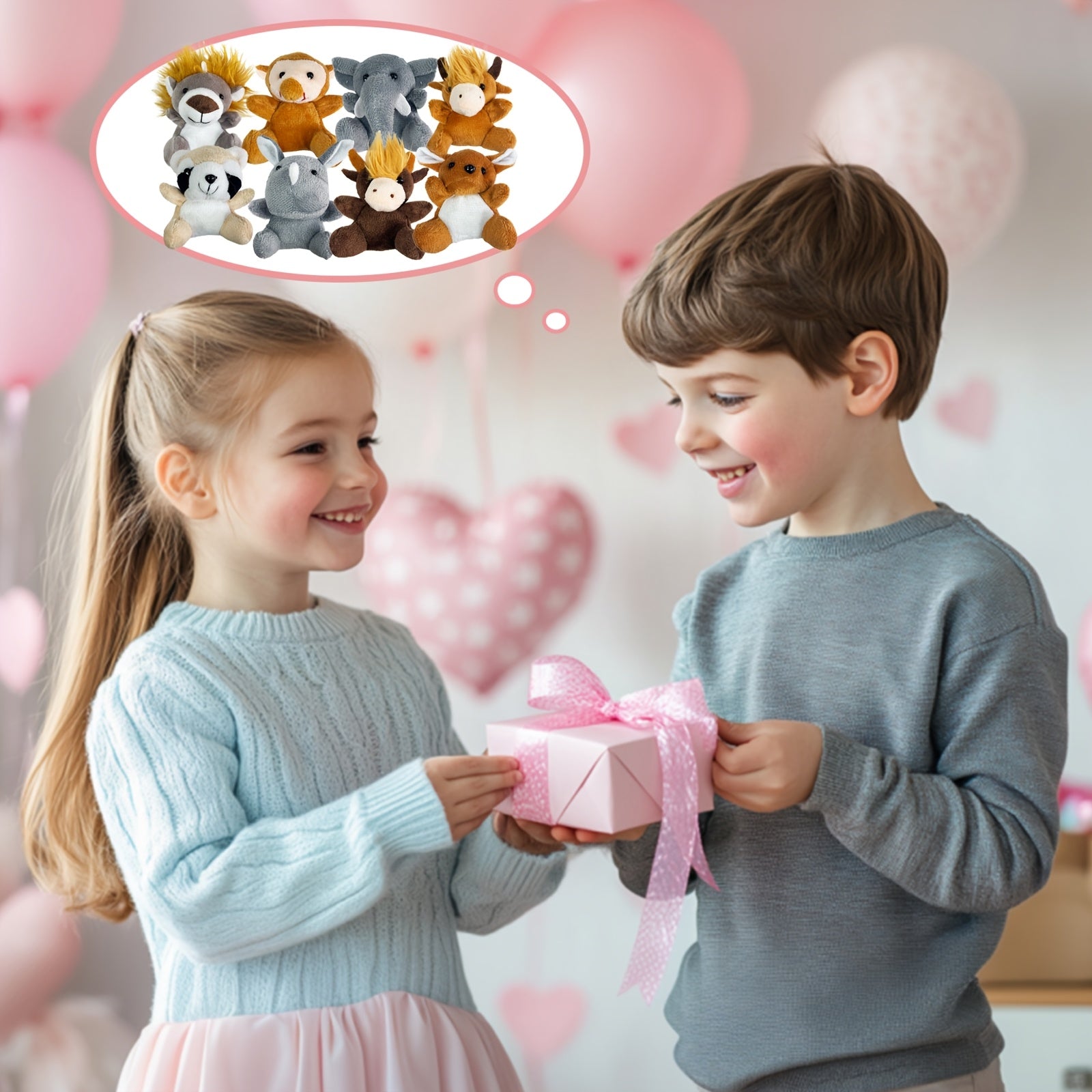 Mini Forest Animal Plush Toys Bulk 12 or 24 Pcs – Cute Small Stuffed Animals for Animal Theme Party, Classroom Treasure Box, Party Favors & Kids Birthday Gifts
